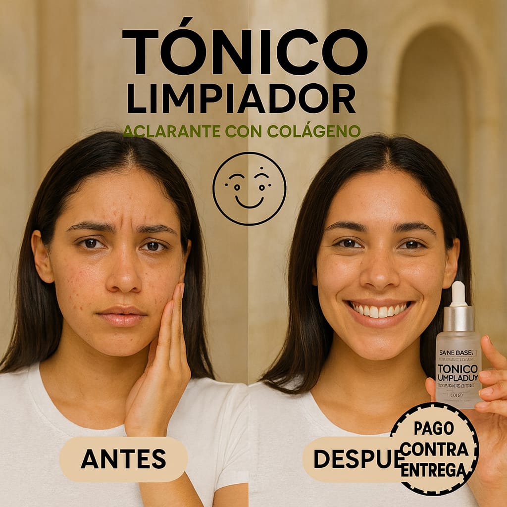 TÓNICO LIMPIADOR-ACLARANTE CON COLÁGEO